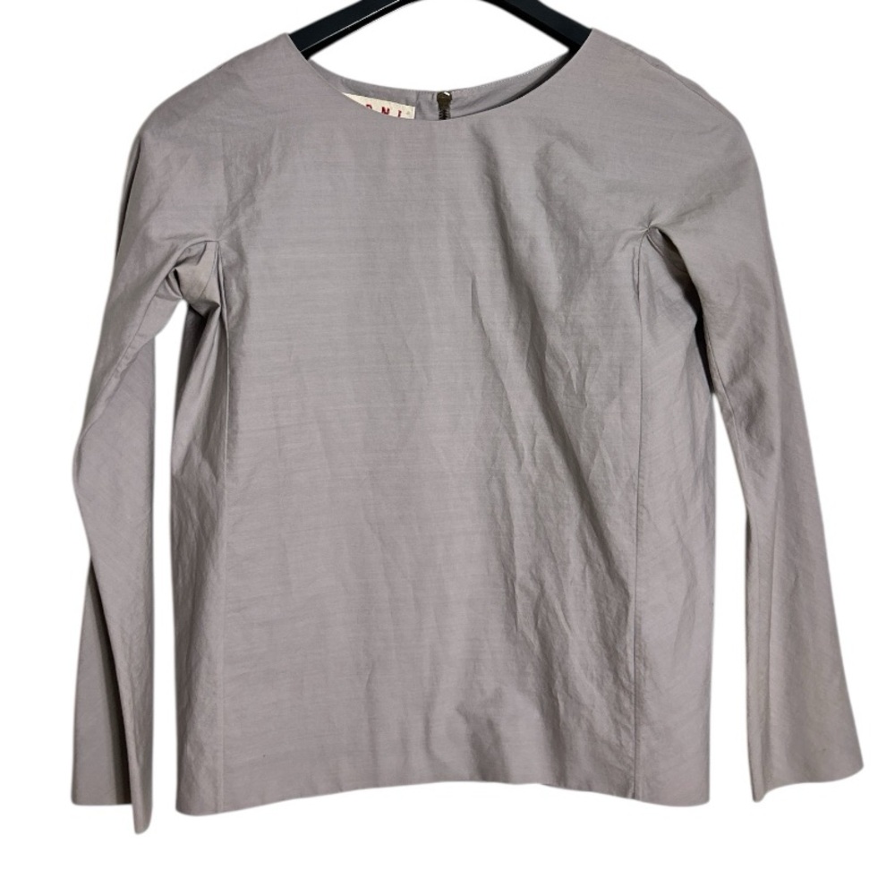 Marni Long Sleeves Cotton Top Size 38